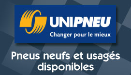 Pneus neufs et usagés disponible chez Aubin Auto Unipneu